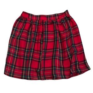 H&M Red Plaid Skirt - 8-10 years
